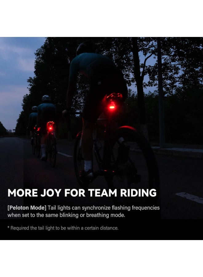 CYCPLUS L7 Advanced Bike Radar Tail Light with with Precise Brake Sensing, Real-Time Vehicle Detection Up to 160m, IPX6 Waterproof Bicycle Rearview Light for Night Riding - Image 5